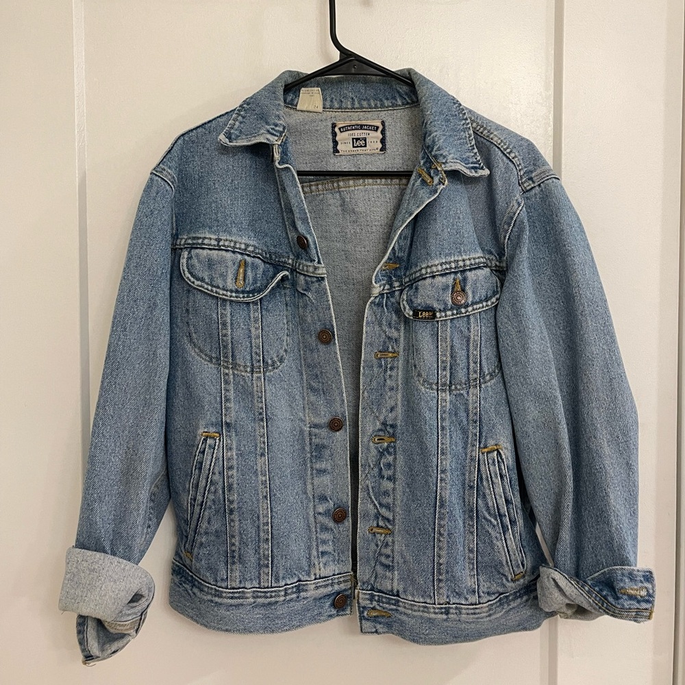 Vintage Classic‎ Lee Light Blue Denim Jean Jacket Spring Grunge Streewear